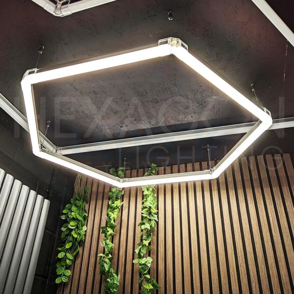 Lumină LED Hexagonală – 1 Modul 83x98CM - Garaj, Dormitor, Cameră Gaming, Spații Private [2]