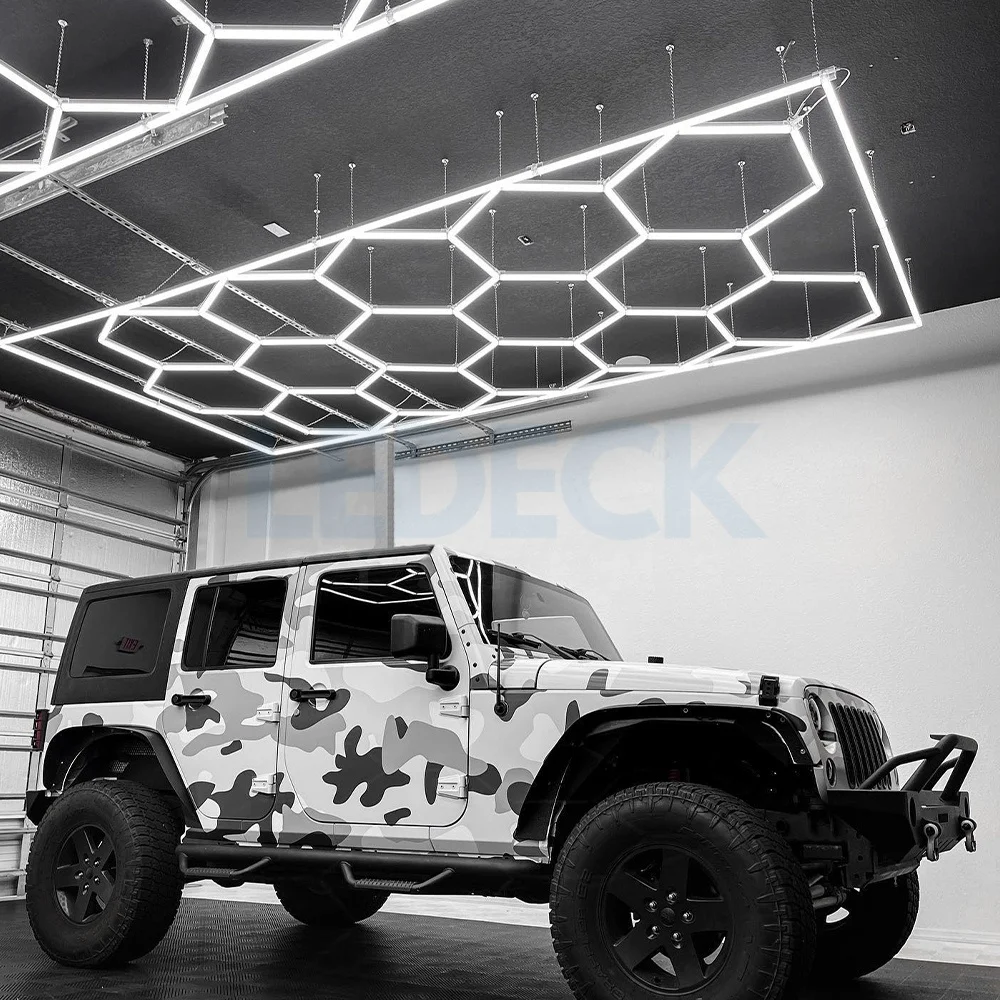 Lumină LED Hexagonală - 8 Module 236x246CM - Garaj, Dormitor, Cameră Gaming, Spații Private [3]