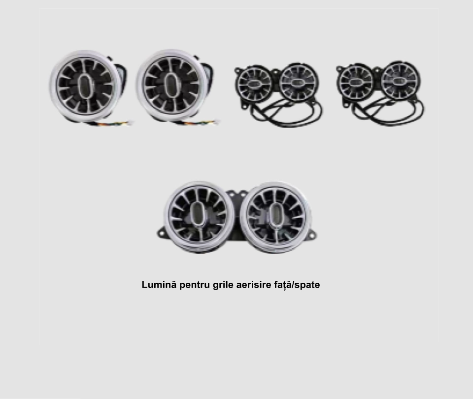 Mercedes Benz - Lumini ambientale dedicate Mercedes-Benz S CLASS W222 2014-2020, RGB Acrilice 8 in 1 Dinamice cu efect symphony, Control din Aplicatie Bluetooth / Buton