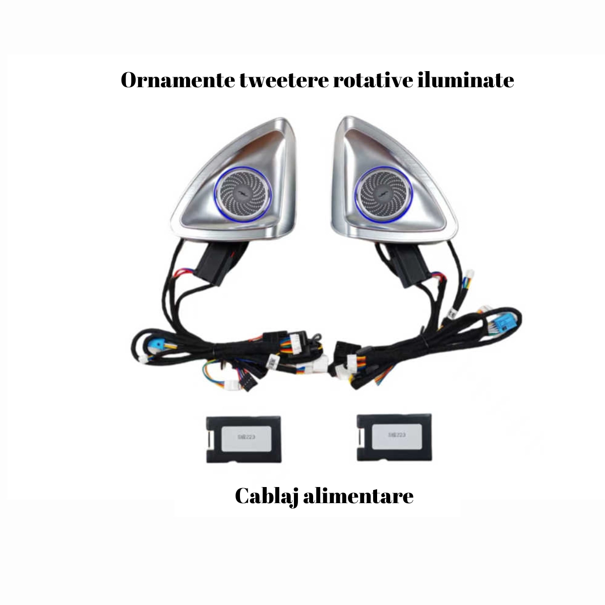 Mercedes Benz - Lumini ambientale dedicate Mercedes-Benz S Class W223 2021-2024, RGB Acrilice 2 in 1 Statice cu efect RGB, Control din Aplicatie Bluetooth