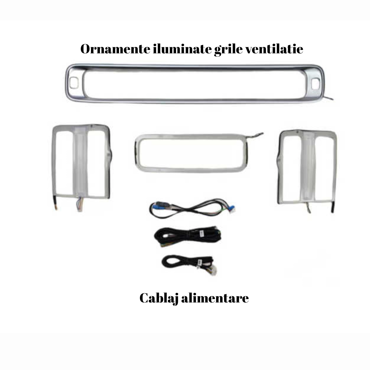 Mercedes Benz - Lumini ambientale dedicate Mercedes-Benz S Class W223 2021-2024, RGB Acrilice 4 in 1 Statice cu efect RGB, Control din Aplicatie Bluetooth