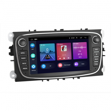 Fiesta (2004 - 2009) - Navigatie Dedicata Ford Focus, Mondeo,C-Max, Kuga, 7inch, 4Gb Ram, 64Gb stocare, Carplay, Negru