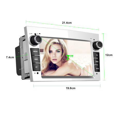 Navigatie Android Dedicata Opel,QuadCore, 7Inch, 4Gb Ram, 64Gb stocare, Carplay, Argintiu [4]