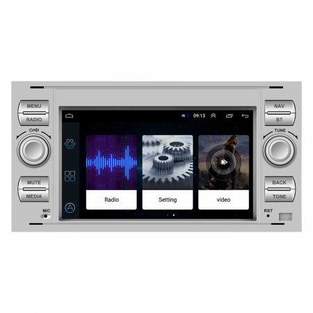 Navigatie Dedicata Ford, 7Inch, 2Gb Ram, 64Gb stocare, Waze, Youtube, Gri [3]