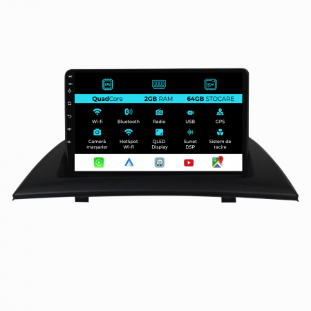 X3 E83 (2004 - 2012) - Navigatie Dedicata BMW X3 E83 (2004-2012), 9Inch, 2Gb Ram, 64Gb Stocare, Carplay