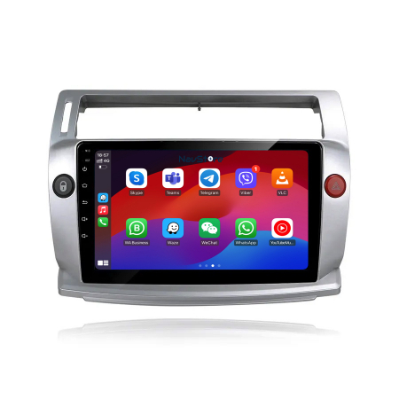 Navigatie Android Dedicata Citroen C4 (2004-2009), 9Inch, 4Gb Ram, 64Gb Stocare, Bluetooth, WiFi, Carplay [3]