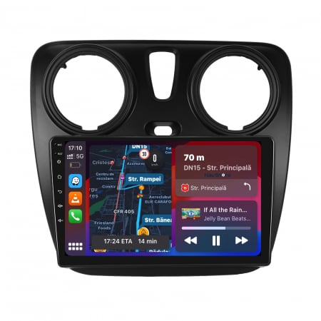 Navigatie Android Dedicata Dacia Dokker / Lodgy (2012-2020), 9Inch, 4Gb Ram, 64Gb Stocare, Bluetooth, WiFi, Carplay [4]