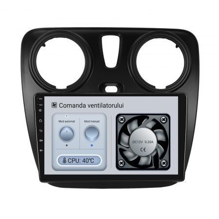 Navigatie Dedicata Dacia Dokker / Lodgy (2012-2020), 9Inch, 8Gb Ram, 256Gb Stocare, Carplay [5]