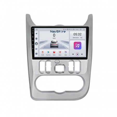 Sandero (2010 - 2020) - Navigatie Android Dedicata Dacia Logan/Duster/Sandero (2008-2013), 9Inch, 4Gb Ram, 64Gb Stocare, Bluetooth, WiFi, Carplay