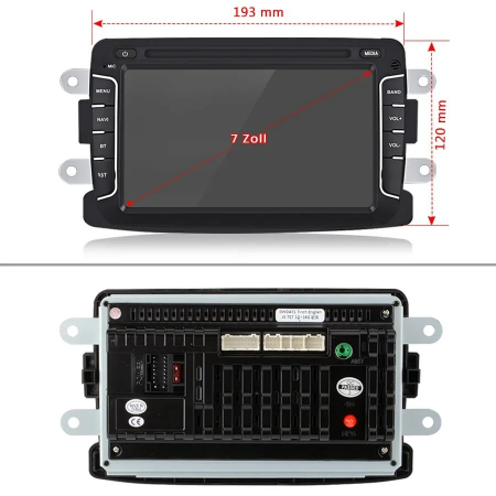Navigatie Dedicata Dacia Logan/Duster/Sandero/Dokker, 7Inch, 2Gb Ram, 32Gb stocare, Carplay [4]