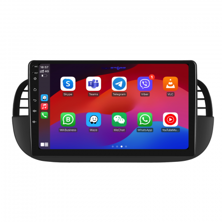 Navigatie Dedicata Fiat 500 (2007 - 2015), 9Inch, 6Gb Ram, 128Gb Stocare, Bluetooth, WiFi, Carplay [3]