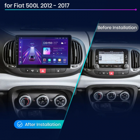 Navigatie Dedicata Fiat 500L (2012 - 2017), 10Inch, 4Gb Ram, 64Gb Stocare, Carplay [6]