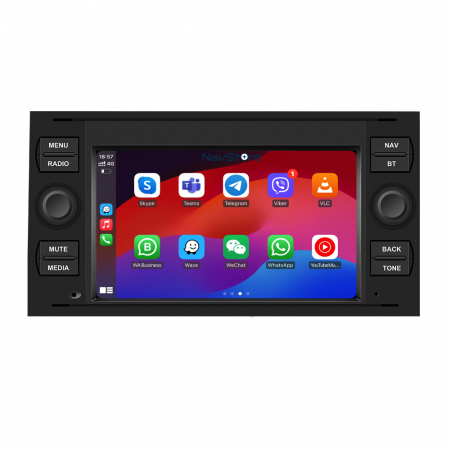 Navigatie Dedicata Ford, 7Inch, 2Gb Ram, 64Gb stocare, Carplay, Negru [1]