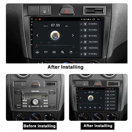 Navigatie Dedicata Ford Fiesta (2006-2011), 9Inch, 2Gb Ram, 64Gb Stocare, Carplay [6]