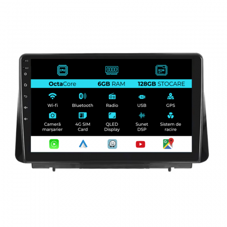 Focus (2018 - 2024) - Navigatie Dedicata Ford Focus (2018-2024), 9Inch, 6Gb Ram, 128Gb Stocare, Carplay