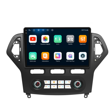 Navigatie Android Dedicata Ford Mondeo (2007-2014), 10Inch, 4Gb Ram, 64Gb Stocare, Carplay - Clima Automata [5]