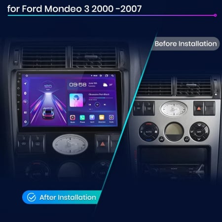 Navigatie Dedicata Ford Mondeo 3 (2000-2007), 9Inch, 1Gb Ram, 32Gb Stocare, Carplay [6]
