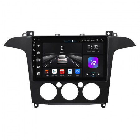 Navigatie Android Dedicata Ford S-Max (2006 - 2015) 9Inch, 4Gb Ram, 64Gb Stocare, Bluetooth, WiFi, Carplay, Clima manuala [1]