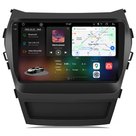 Hyundai - Navigatie Android Dedicata Hyundai IX45 SantaFe (2013-2017), 2K, 12Gb Ram, 256Gb Stocare, Carplay