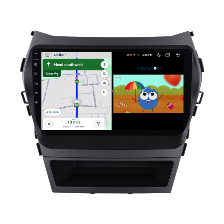 Navigatie Android Dedicata Hyundai IX45 SantaFe (2013 - 2017) 9Inch, 4Gb Ram, 64Gb Stocare, Bluetooth, WiFi, Carplay [5]