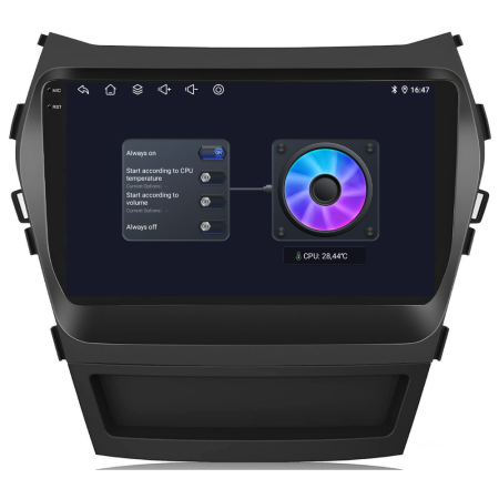 Navigatie Android Dedicata Hyundai IX45 SantaFe (2013-2017), 9Inch, 8Gb Ram, 256Gb Stocare, Carplay [7]