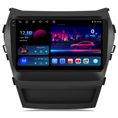 Navigatie Android Dedicata Hyundai IX45 SantaFe (2013-2017),QuadCore, 9Inch, 4Gb Ram, 64Gb Stocare, Carplay [3]
