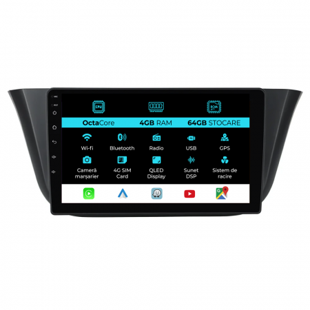 Daily (2014 - 2021) - Navigatie Dedicata Iveco Daily (2014-2021), 9Inch, 4Gb Ram, 64Gb Stocare, Carplay