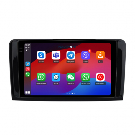 ML W164 (2005 - 2011) - Navigatie Android Dedicata Mercedes Benz ML W164 | GL X164 (2005 - 2012), Display 2K, 8Gb Ram, 256Gb Stocare, Bluetooth, WiFi, Carplay