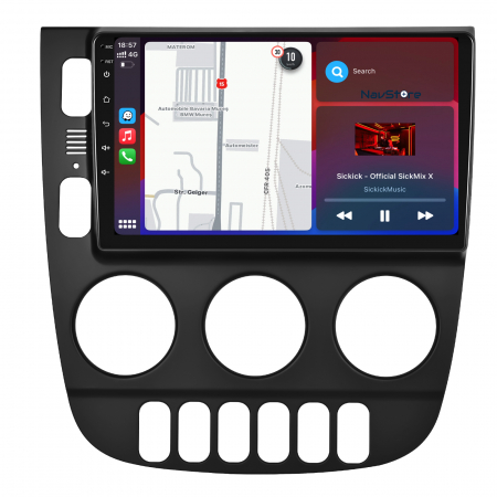 Navigatie Android Dedicata Mercedes ML W163 (1998-2005), 9Inch, 4Gb Ram, 64Gb Stocare, Bluetooth, WiFi, Carplay [4]