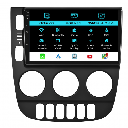 ML W163 (1998 - 2005) - Navigatie Dedicata Mercedes ML W163 (1998-2005), 9Inch, 8Gb Ram, 256Gb Stocare, Carplay