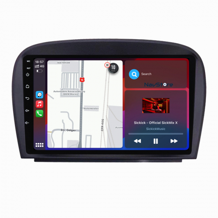 Navigatie Android Dedicata Mercedes SL R230 (2001-2011), 9Inch, 4Gb Ram, 64Gb Stocare, Bluetooth, WiFi, Carplay [4]