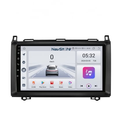 Viano (2006 - 2015) - Navigatie Android Dedicata Mercedes Vito Sprinter Viano B200 A B Class (2005-2012) , 9Inch, 4Gb Ram, 64Gb Stocare, Bluetooth, WiFi, Carplay