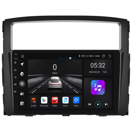 Navigatie Android Dedicata Mitsubishi Pajero (2006 - 2018), 9 Inch, 4Gb Ram, 64Gb stocare, Bluetooth, WiFi, Carplay [1]