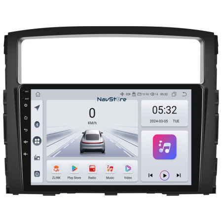 Pajero (2006 - 2014) - Navigatie Android Dedicata Mitsubishi Pajero (2006 - 2018), 9 Inch, 4Gb Ram, 64Gb stocare, Bluetooth, WiFi, Carplay