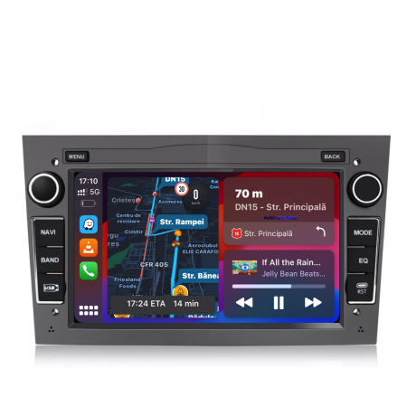 Zafira B (2005 - 2014) - Navigatie Android Dedicata Opel,QuadCore, 7Inch, 4Gb Ram, 64Gb stocare, Carplay, Gri