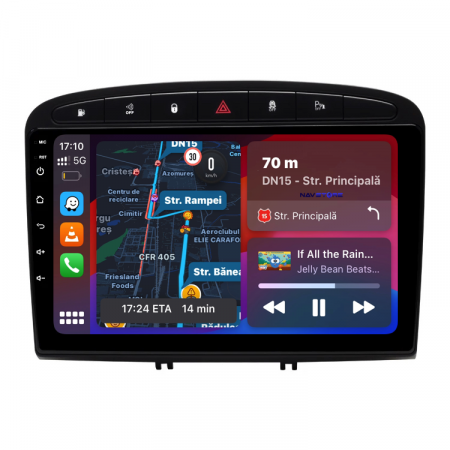 Navigatie Dedicata Peugeot 308/408 (2008-2013), 9Inch, 6Gb Ram, 128Gb Stocare, Carplay [1]