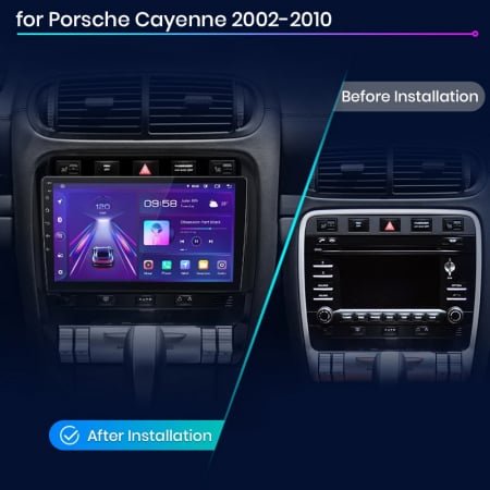 Navigatie Dedicata Porsche Cayenne (2002-2010), 9Inch, 8Gb Ram, 256Gb Stocare, Carplay [6]