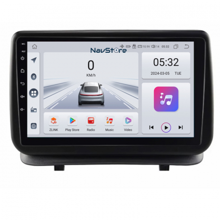 Clio 3 (2005 - 2014) - Navigatie Android Dedicata Renault Clio 3 (2005-2014), 9Inch, 4Gb Ram, 64Gb Stocare, Bluetooth, WiFi, Carplay