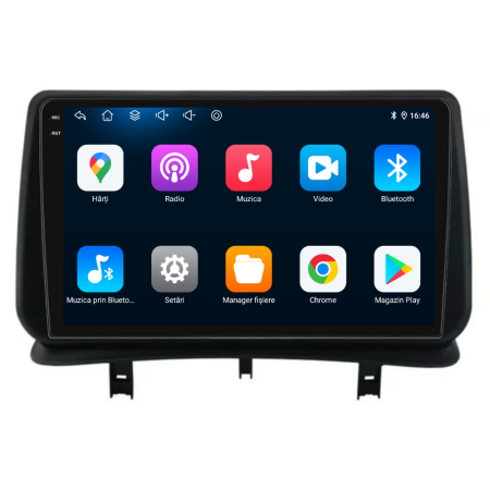 Navigatie Android Dedicata Renault Clio 3 (2005-2014), 9Inch, 6Gb Ram, 128Gb Stocare, Carplay [4]