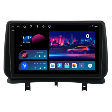 Navigatie Android Dedicata Renault Clio 3 (2005-2014), 9Inch, 6Gb Ram, 128Gb Stocare, Carplay [3]