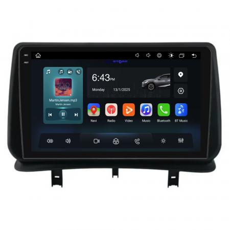 Navigatie Android Dedicata Renault Clio 3 (2005-2014), 2K, 8Gb Ram, 256Gb Stocare, Carplay [4]