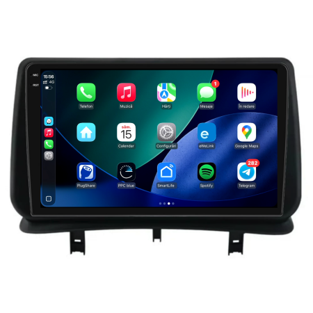 Navigatie Android Dedicata Renault Clio 3 (2005-2014), 9Inch, 8Gb Ram, 256Gb Stocare, Carplay [2]