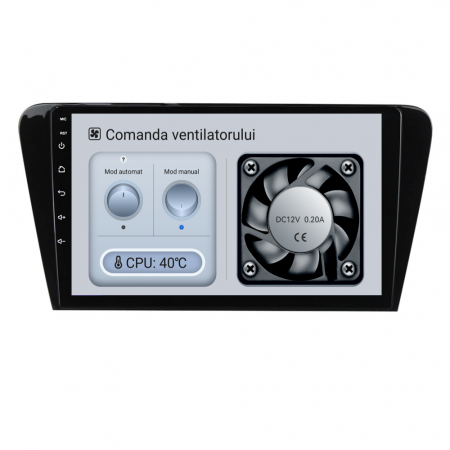 Navigatie Android Dedicata Skoda Octavia 3 (2013 - 2018) 10 Inch, 4Gb Ram, 64Gb stocare, Bluetooth, WiFi, Waze, Carplay [3]