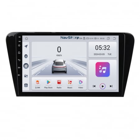 Octavia 3 (2013 - 2018) - Navigatie Android Dedicata Skoda Octavia 3 (2013 - 2018) 10 Inch, 4Gb Ram, 64Gb stocare, Bluetooth, WiFi, Waze, Carplay
