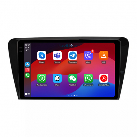 Octavia 3 (2013 - 2018) - Navigatie Android Dedicata Skoda Octavia 3 (2013-2018) Display 2K, 4Gb Ram, 64Gb stocare, Bluetooth, WiFi, Waze, Carplay