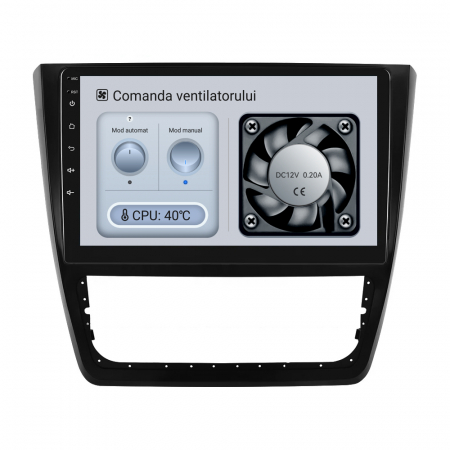 Navigatie Android Dedicata Skoda Yeti (2009-2017), 10Inch, 4Gb Ram, 64Gb Stocare, Carplay [2]
