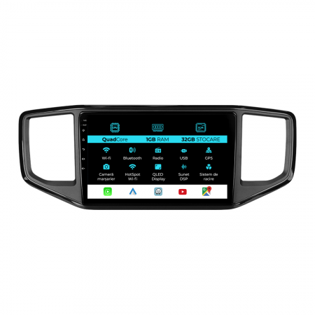 Amarok (2011 - Prezent) - Navigatie Dedicata Volkswagen Amarok (2016-2022), 9Inch, 1Gb Ram, 32Gb Stocare, Carplay