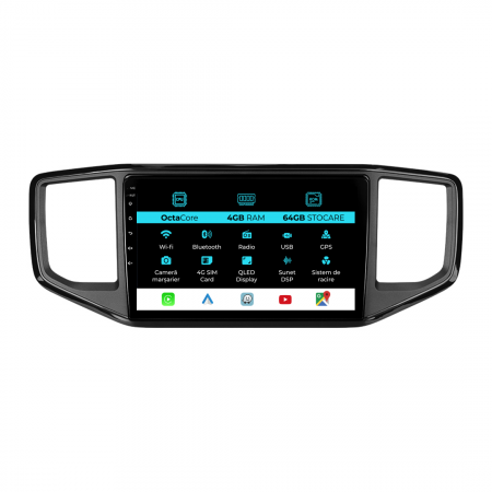 Amarok (2011 - Prezent) - Navigatie Dedicata Volkswagen Amarok (2016-2022), 9Inch, 4Gb Ram, 64Gb Stocare, Carplay