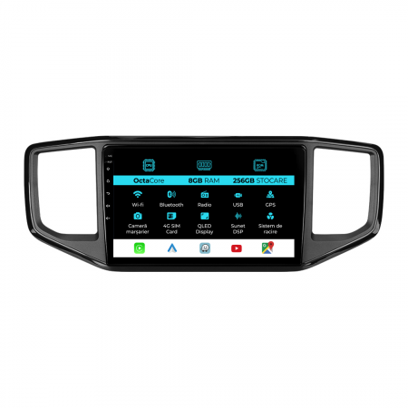 Amarok (2011 - Prezent) - Navigatie Dedicata Volkswagen Amarok (2016-2022), 9Inch, 8Gb Ram, 256Gb Stocare, Carplay