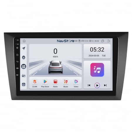 Golf 6 (2009 - 2013) - Navigatie Android Dedicata Volkswagen Golf 6 (2009 - 2013), 9 Inch, 4Gb Ram, 64Gb stocare, Bluetooth, WiFi, Carplay